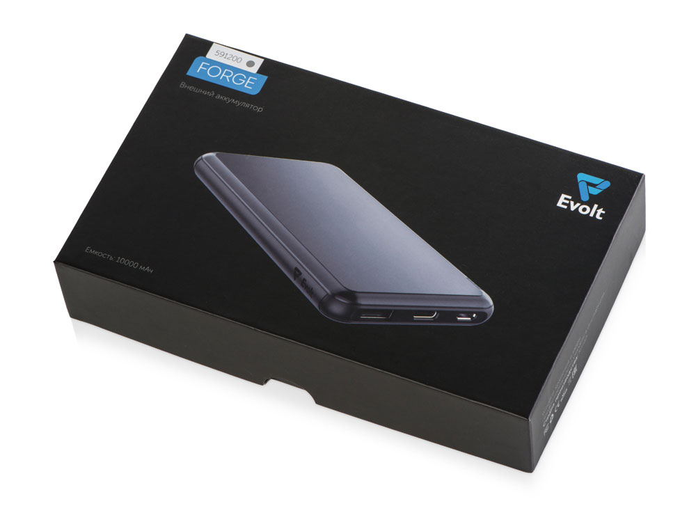 Внешний аккумулятор «Forge» v.2, металл, 10000mah, серый-7