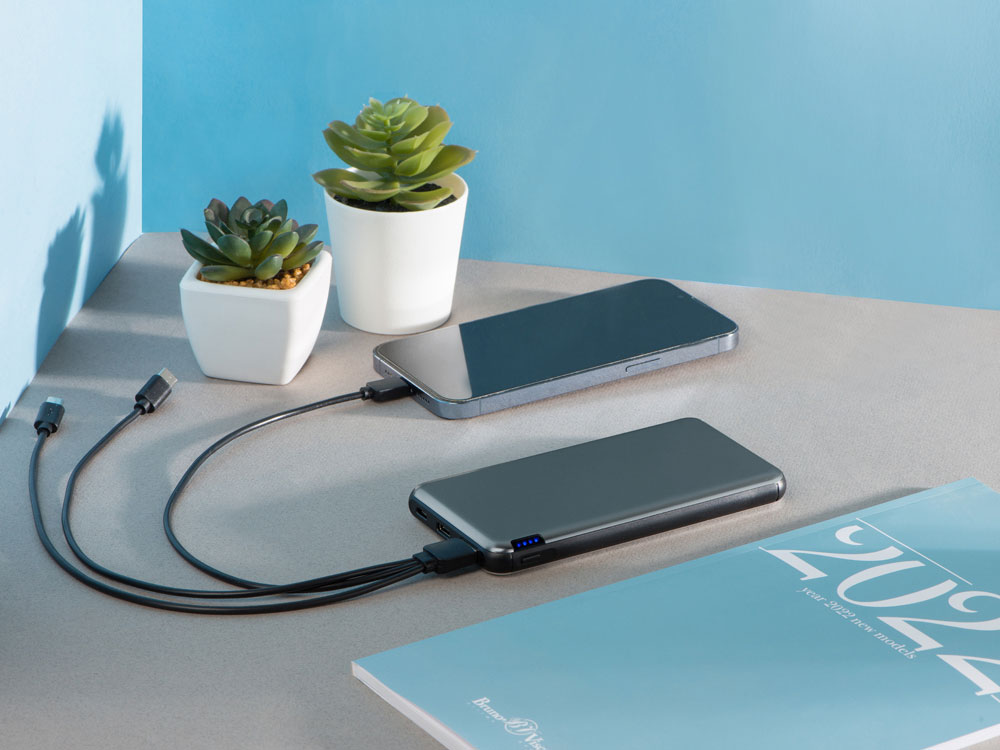 Внешний аккумулятор «Forge» v.2, металл, 10000mah, серый-9