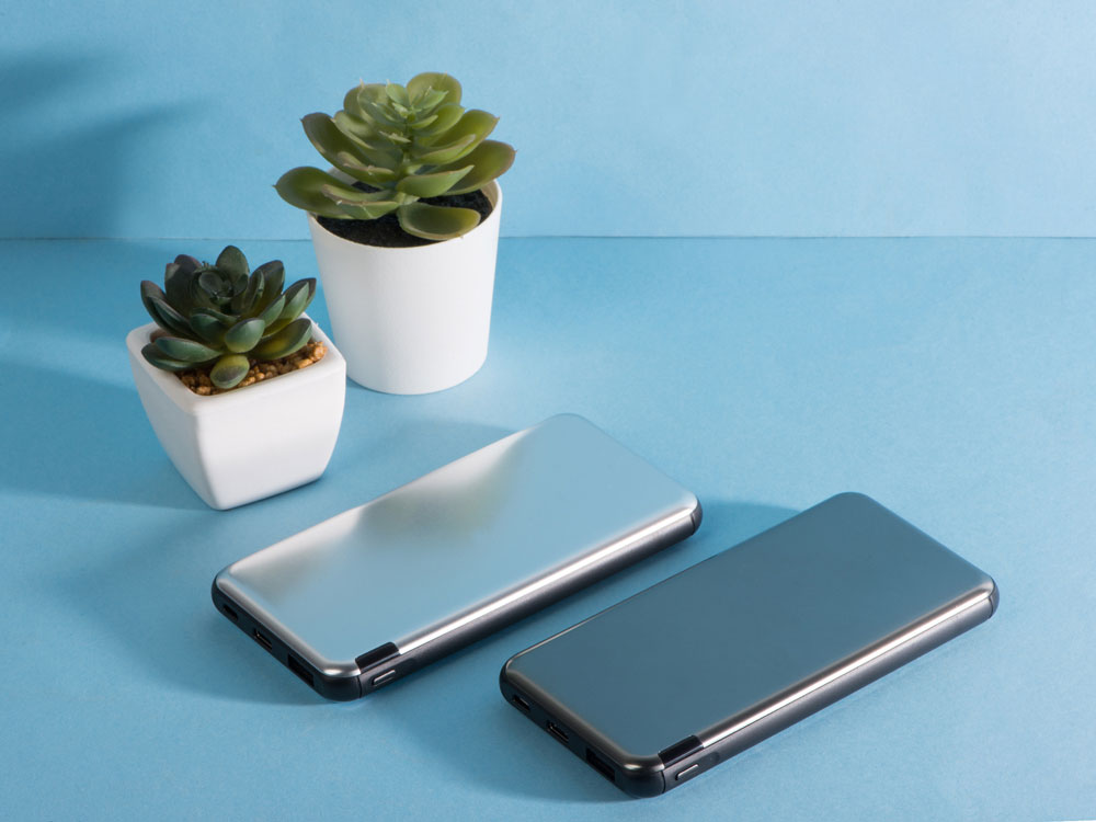 Внешний аккумулятор «Forge» v.2, металл, 10000mah, серебристый-13