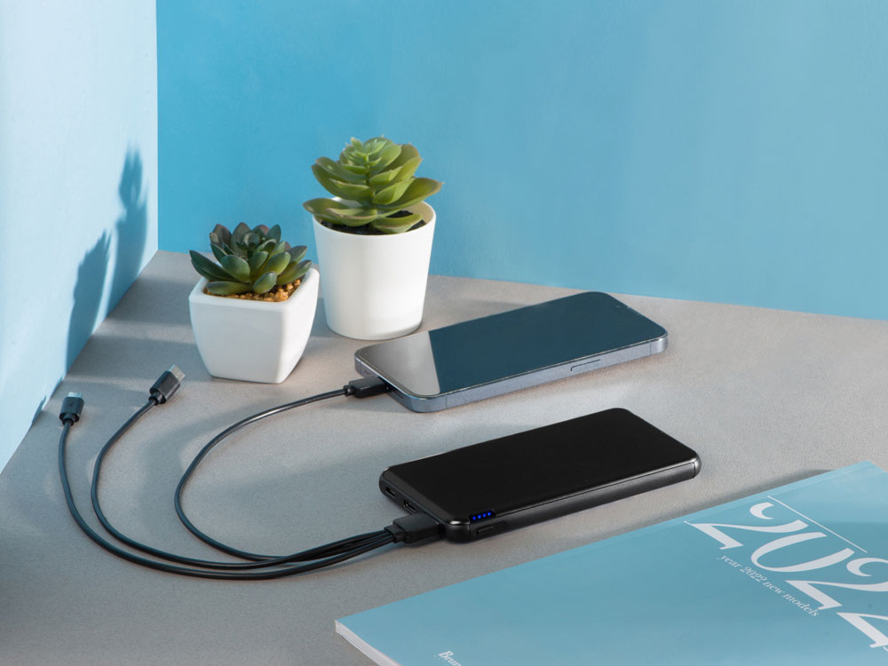 Внешний аккумулятор «Forge» v.2, металл, 10000mah, черный-9