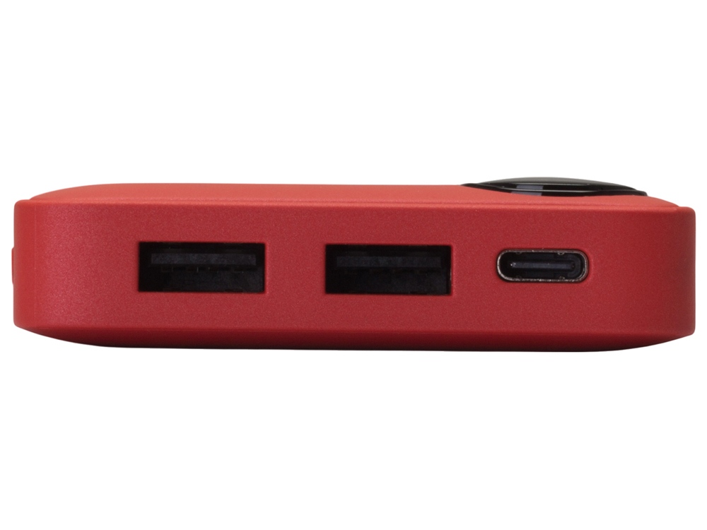 Внешний аккумулятор с дисплеем «Mild», 10 000 mAh, красный-5