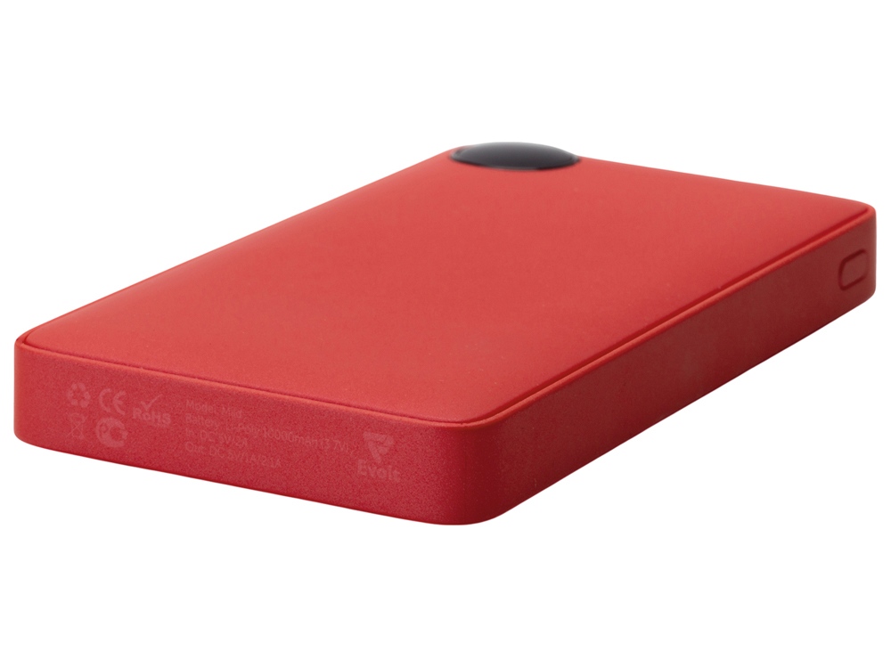 Внешний аккумулятор с дисплеем «Mild», 10 000 mAh, красный-6