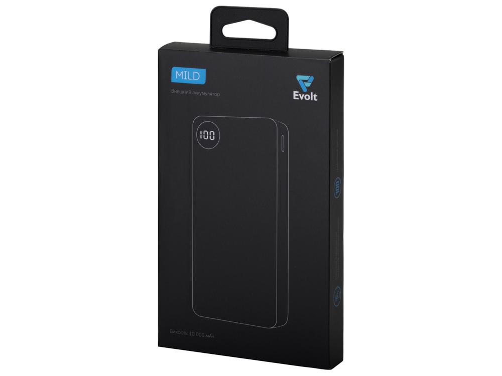 Внешний аккумулятор с дисплеем «Mild», 10 000 mAh, красный-9