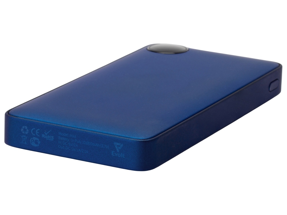 Внешний аккумулятор с дисплеем «Mild», 10 000 mAh, синий-6