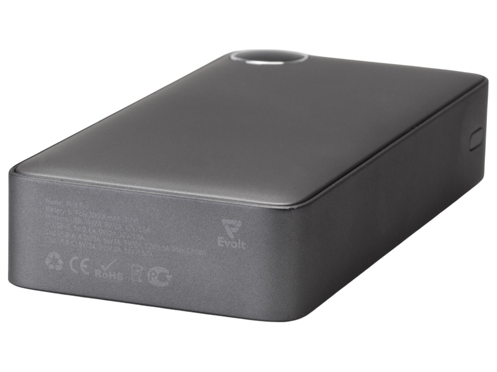 Внешний аккумулятор «Mild Pro» c быстрой зарядкой QC/PD, 20 000 mAh, серый-6