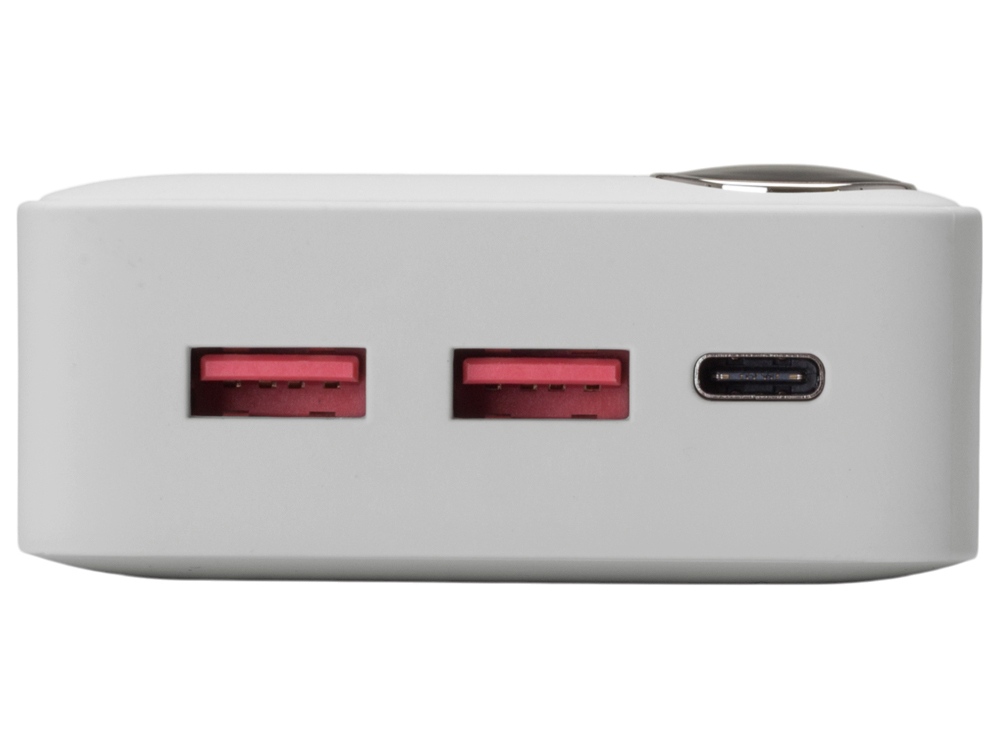 Внешний аккумулятор «Mild Pro» c быстрой зарядкой QC/PD, 20 000 mAh, белый-6