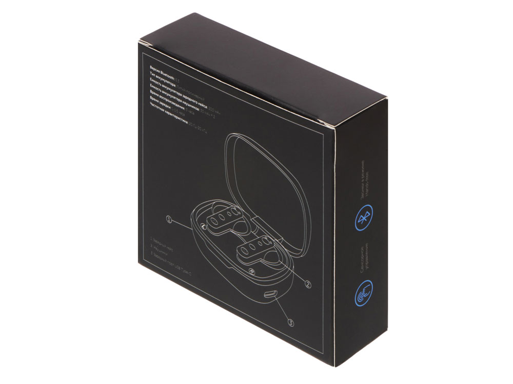 Беспроводные наушники TWS wireless "Sync", черный-9