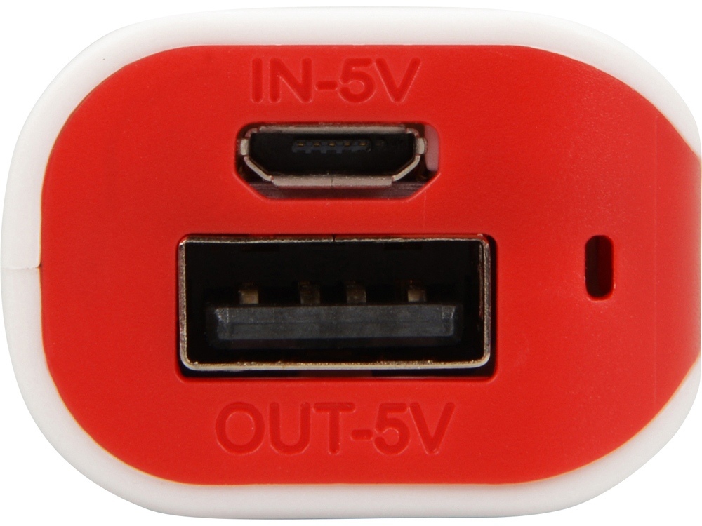 Портативное зарядное устройство (power bank) Basis, 2000 mAh, красный-2