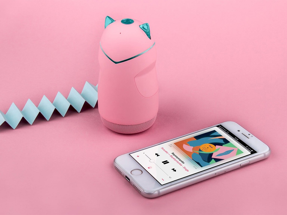 Портативная акустика Rombica Mysound Kitty 3C, розовый (Р)-6