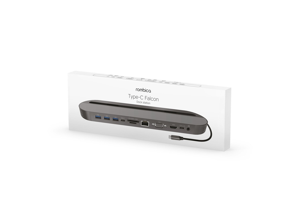 Хаб USB Type-C 3.0 для ноутбуков «Falcon», серый-4