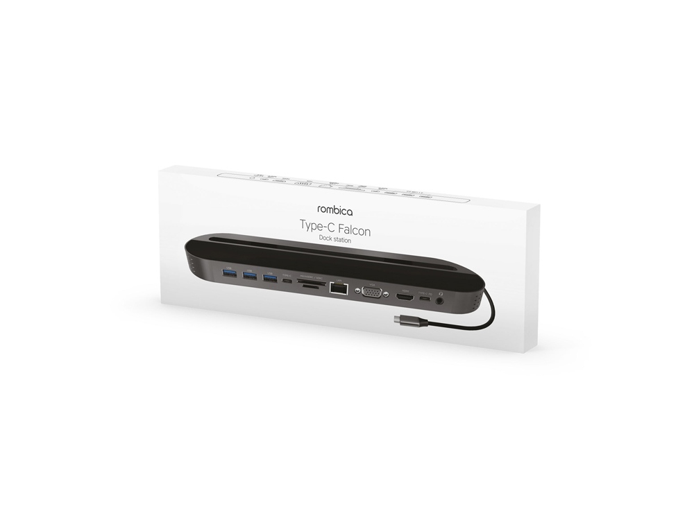 Хаб USB Rombica Type-C Falcon Black (Р)-4