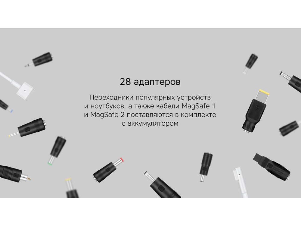 Внешний аккумулятор «NEO PRO Saturn» для ноутбуков с QC/PD, 55000 mAh, черный-11