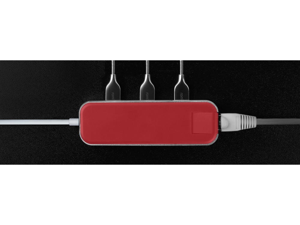 Хаб USB Rombica Type-C Chronos Red-8