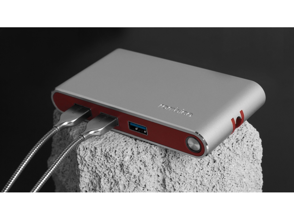 Хаб USB Rombica Type-C Hermes Red (Р)-5