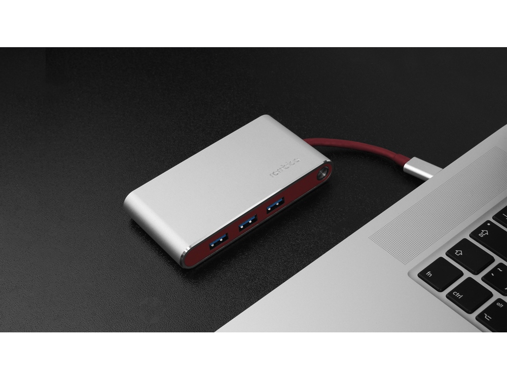 Хаб USB Rombica Type-C Hermes Red (Р)-11