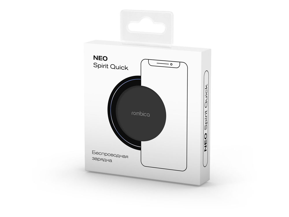 Беспроводное зарядное устройство Rombica NEO Spirit Quick Black (Р)-4