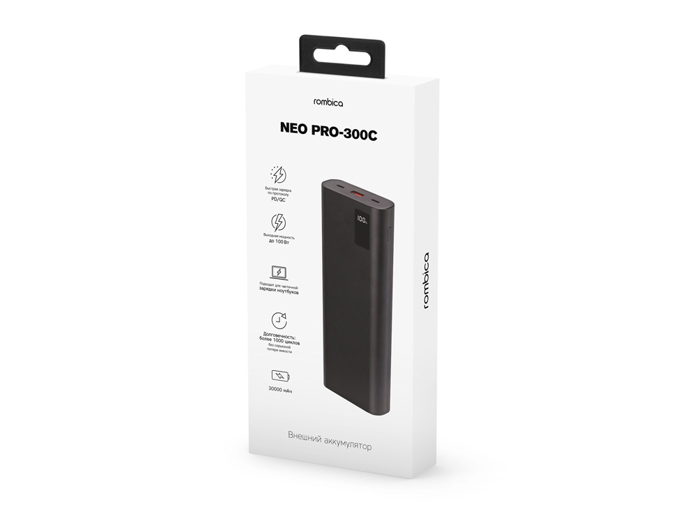 Внешний аккумулятор Rombica NEO PRO-300C Black-3