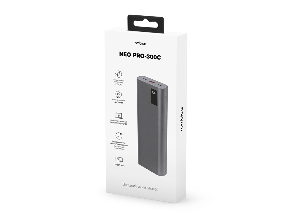 Внешний аккумулятор Rombica NEO PRO-300C Gray-3