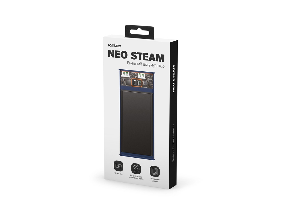 Внешний аккумулятор Rombica NEO Steam Blue-4