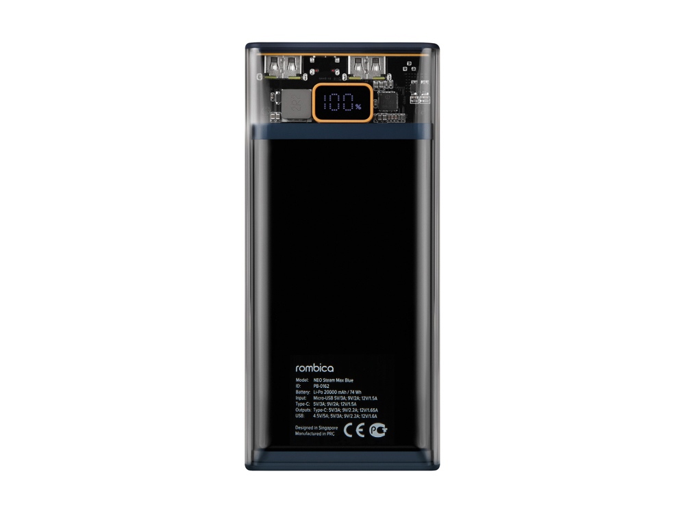 Внешний аккумулятор Rombica NEO Steam Max Blue (Р)-1