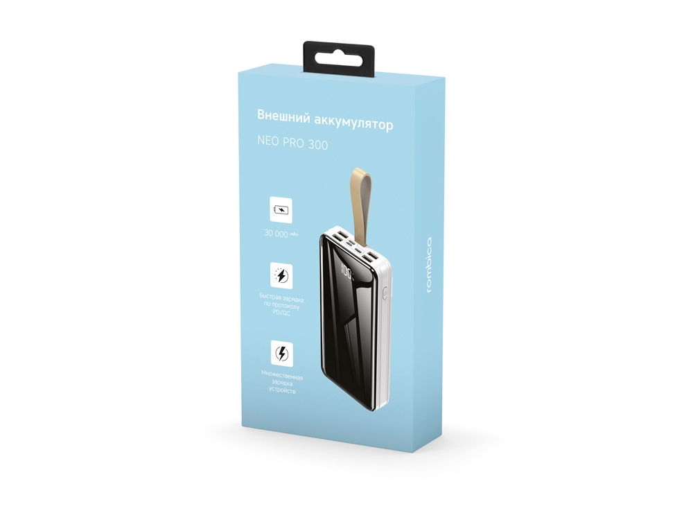 Внешний аккумулятор Rombica NEO PRO-300 White (Р)-3