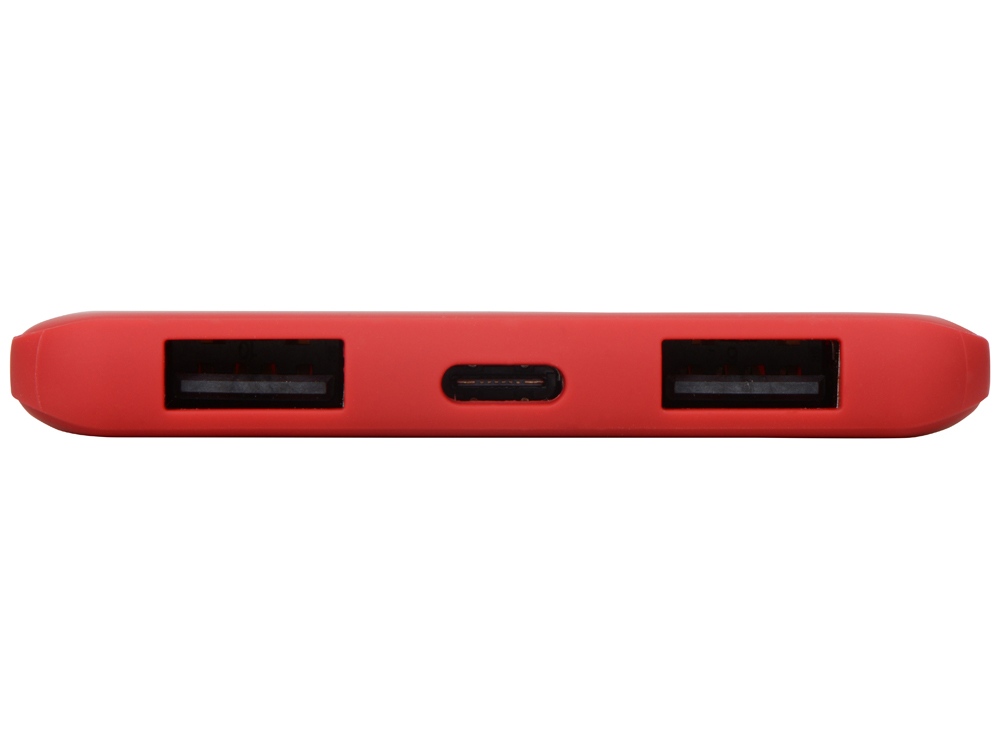 Портативное зарядное устройство «Reserve» с USB Type-C, 5000 mAh, красный-5