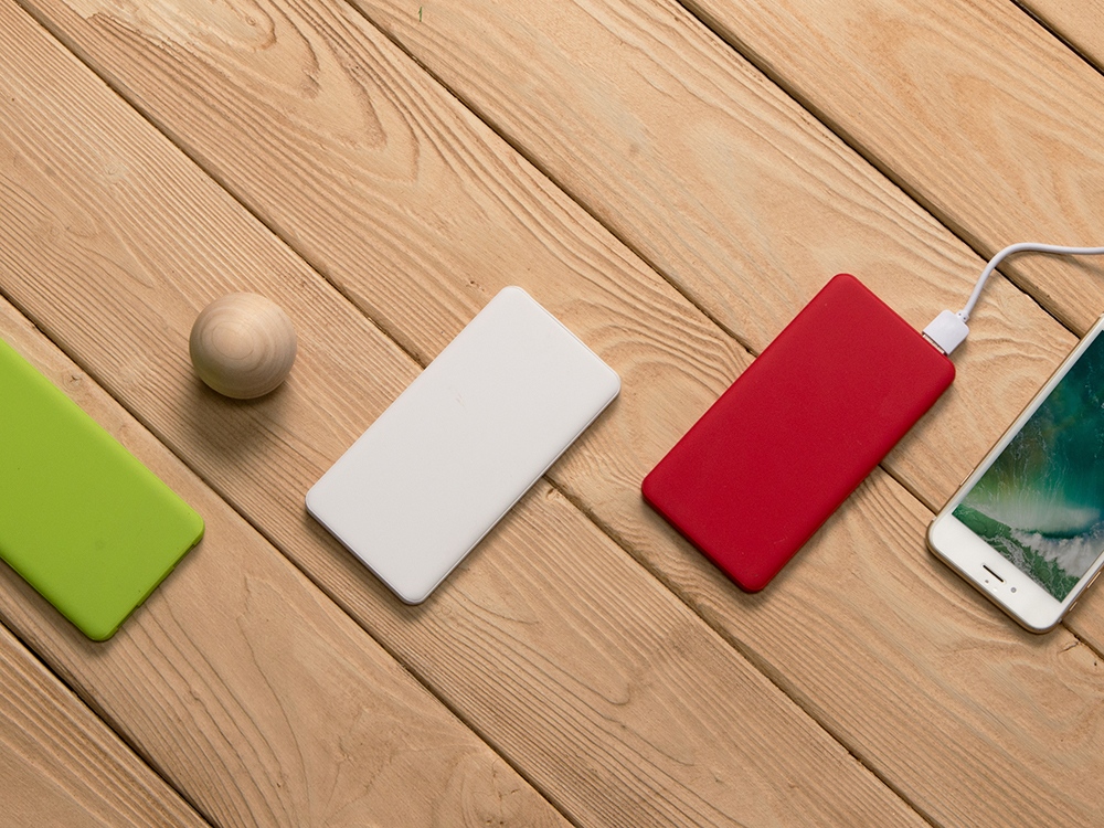 Портативное зарядное устройство «Reserve» с USB Type-C, 5000 mAh, красный-11