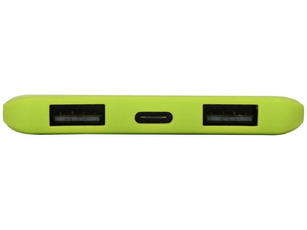 Портативное зарядное устройство «Reserve» с USB Type-C, 5000 mAh, зеленое яблоко-5