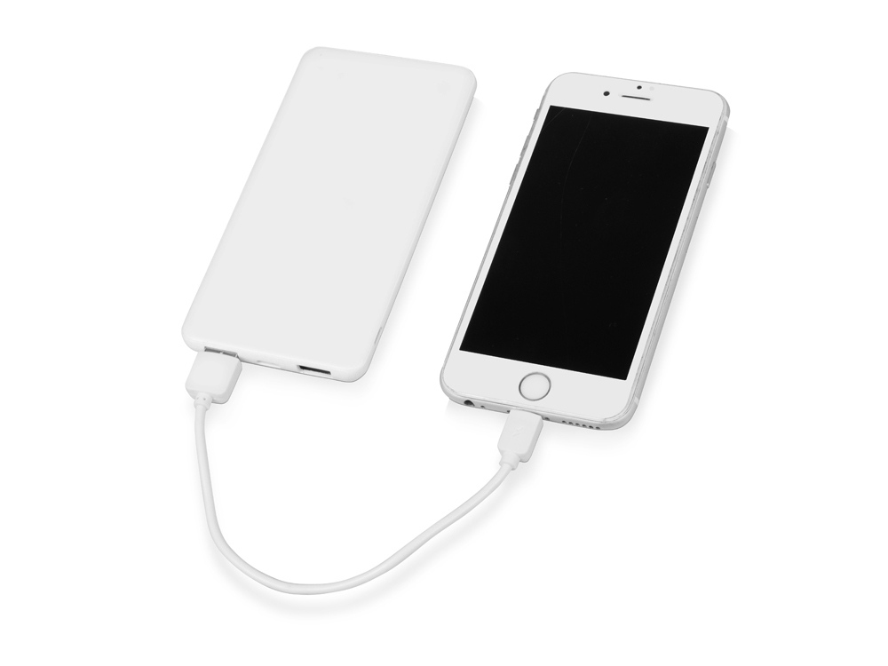 Портативное зарядное устройство «Blank» с USB Type-C, 5000 mAh, белый-1