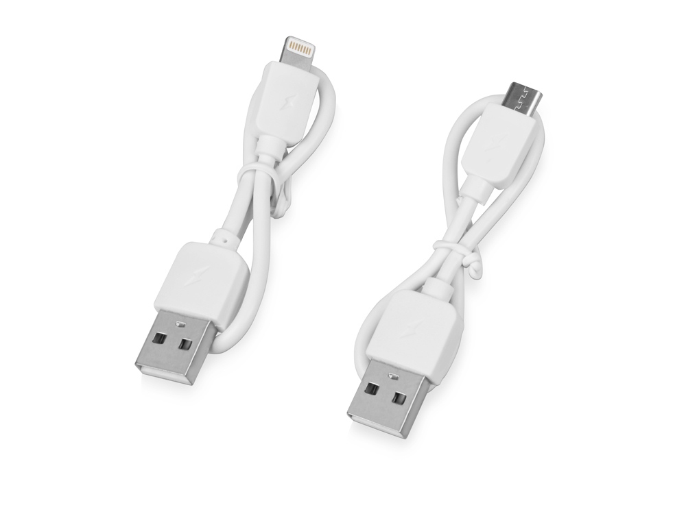 Портативное зарядное устройство «Blank» с USB Type-C, 5000 mAh, белый-3