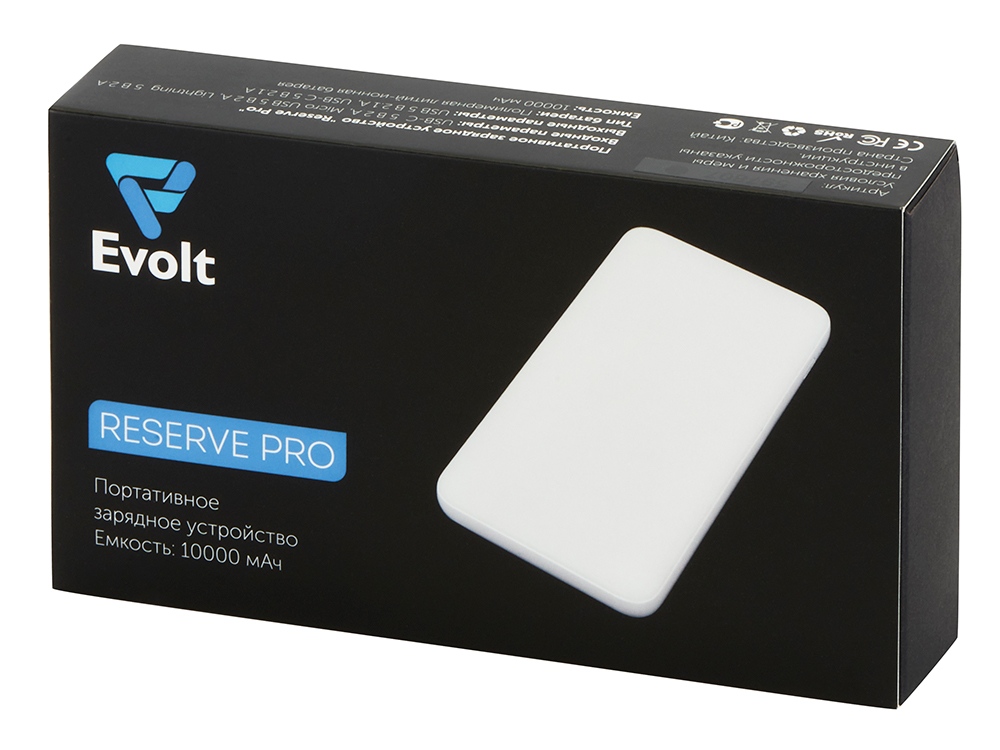 Внешний аккумулятор "Reserve Pro", 10 000 mah, черный-8