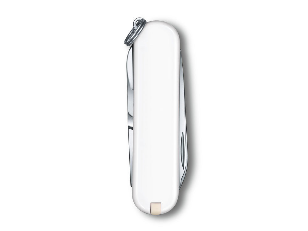 Нож-брелок VICTORINOX Classic SD Colors "Falling Snow", 58 мм, 7 функций, белый-2