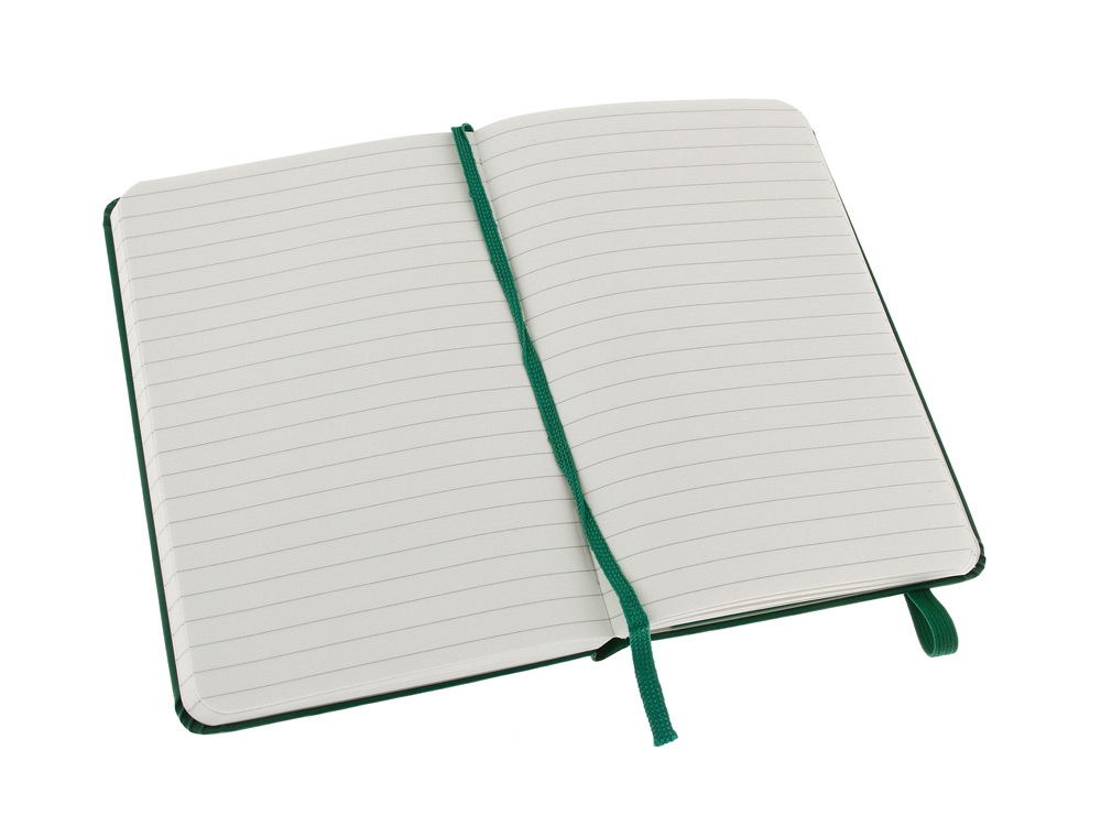 Записная книжка Moleskine Classic (в линейку) в твердой обложке, Pocket (9x14см), зеленый-2