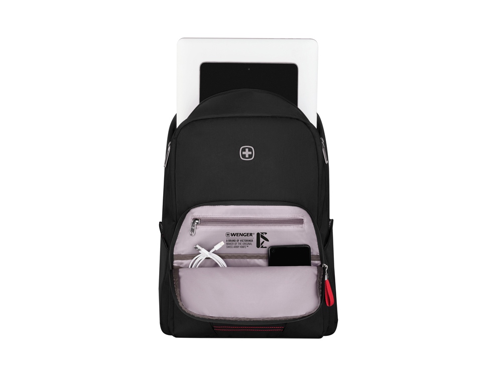 Рюкзак WENGER Motion 15.6", черный, нейлон, 31x17x42 см, 20 л-3