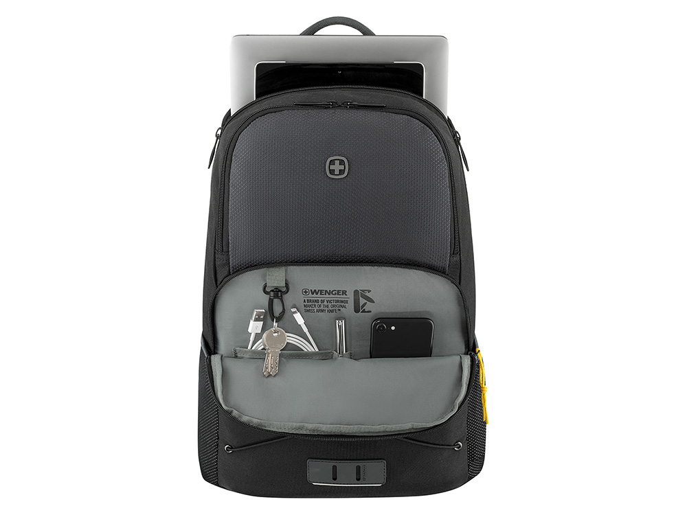 Рюкзак WENGER Trayl 15.6", чёрный, переработанный ПЭТ, 34 x 20 x 45 см, 22 л.-5