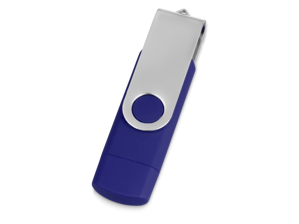 USB/micro USB-флешка 2.0 на 16 Гб «Квебек OTG», синий-2