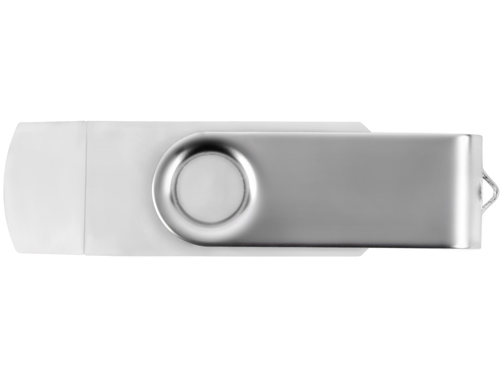 USB/micro USB-флешка 2.0 на 16 Гб «Квебек OTG», белый-3