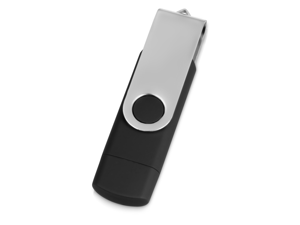 USB/micro USB-флешка 2.0 на 16 Гб «Квебек OTG», черный-2