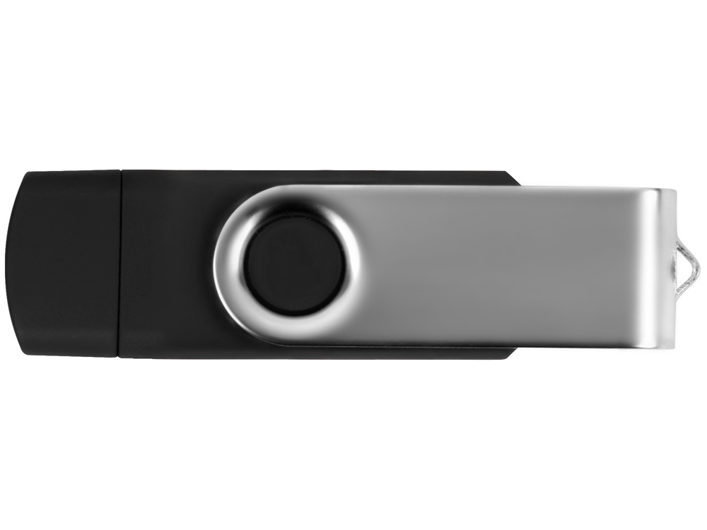 USB/micro USB-флешка 2.0 на 16 Гб «Квебек OTG», черный-3