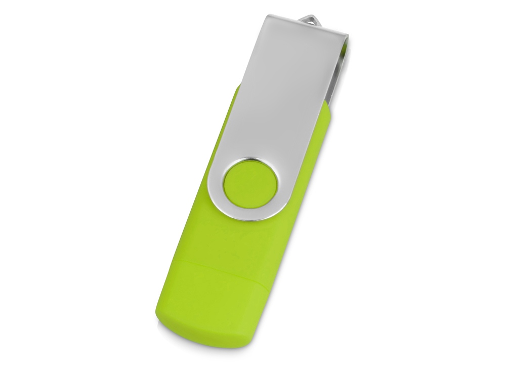 USB/micro USB-флешка 2.0 на 16 Гб «Квебек OTG», зеленое яблоко-2