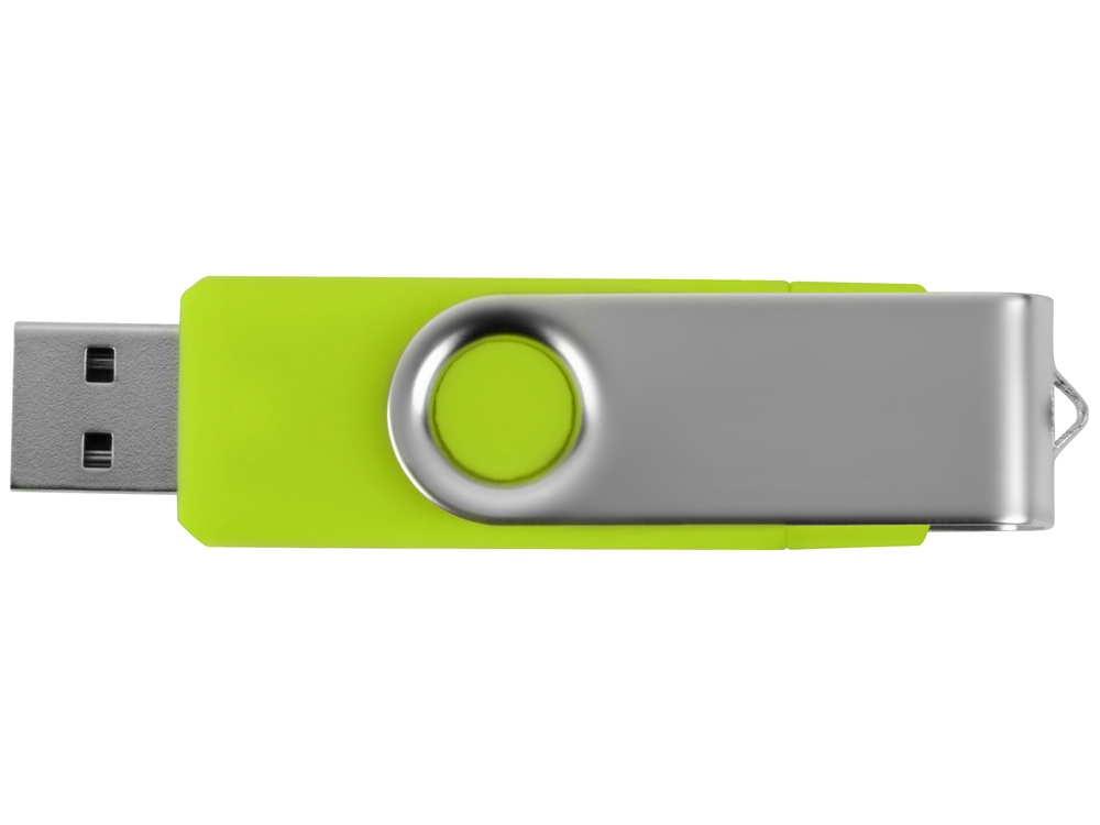 USB/micro USB-флешка 2.0 на 16 Гб «Квебек OTG», зеленое яблоко-4