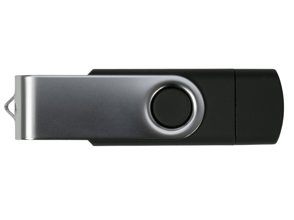 USB3.0/USB Type-C флешка на 32 Гб «Квебек C», черный-3