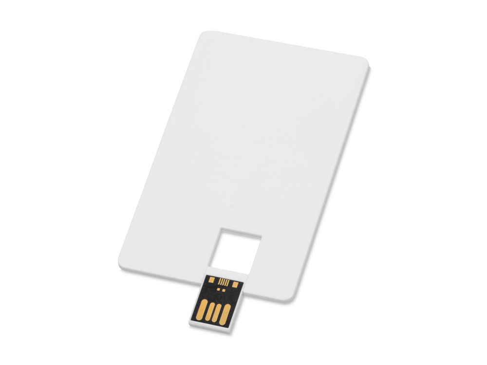 Флеш-карта USB 2.0 16 Gb в виде пластиковой карты "Card", белый-1
