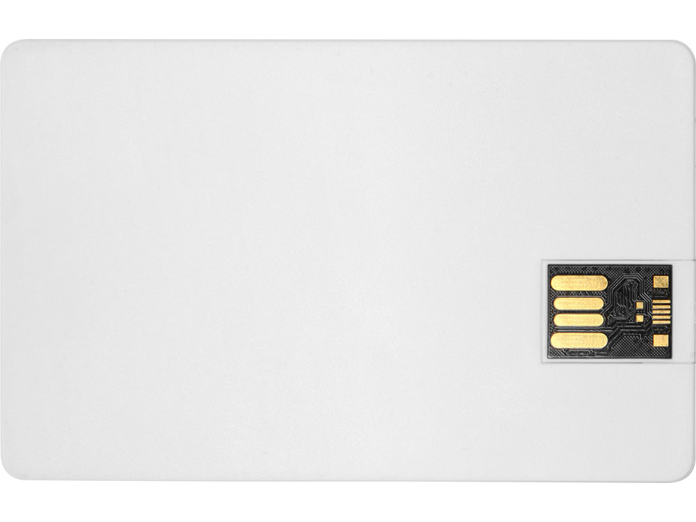 Флеш-карта USB 2.0 16 Gb в виде пластиковой карты "Card", белый-3