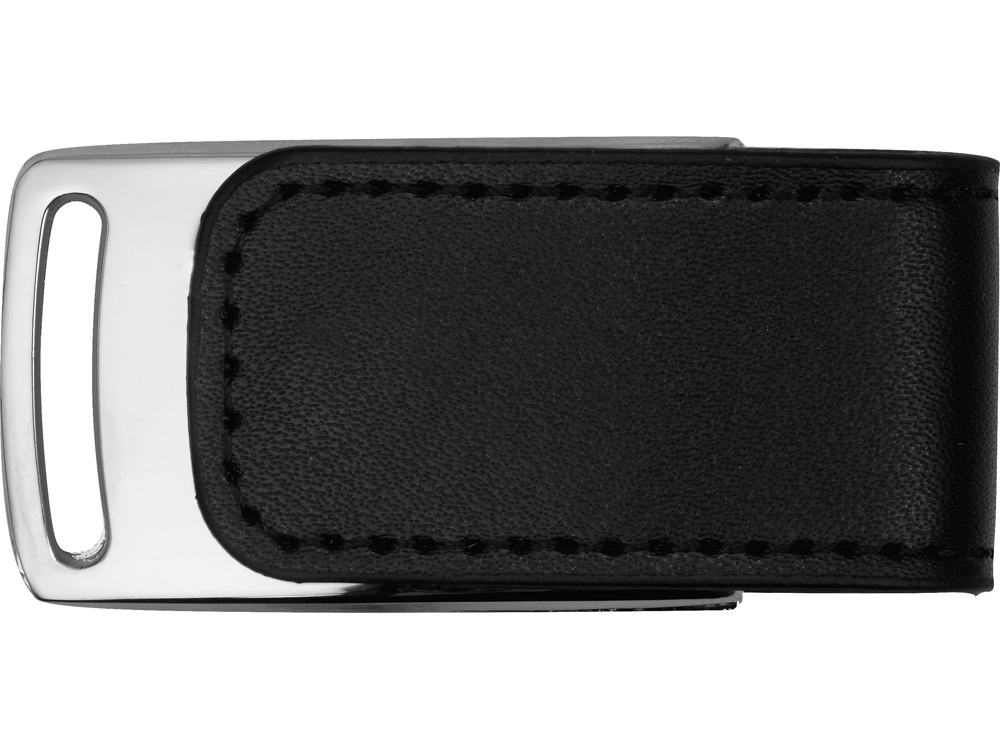 Флеш-карта USB 2.0 16 Gb с магнитным замком "Vigo", черный/серебристый-2