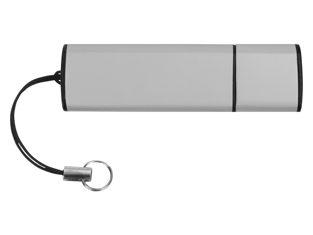 Флеш-карта USB 2.0 16 Gb металлическая с колпачком "Borgir", стальной-2
