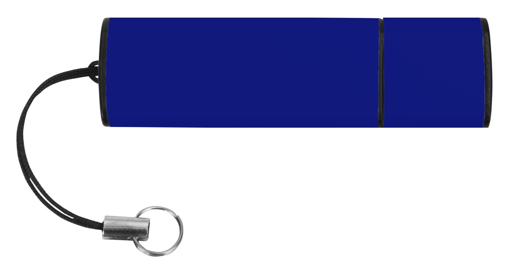 Флеш-карта USB 2.0 16 Gb металлическая с колпачком "Borgir", темно-синий-2