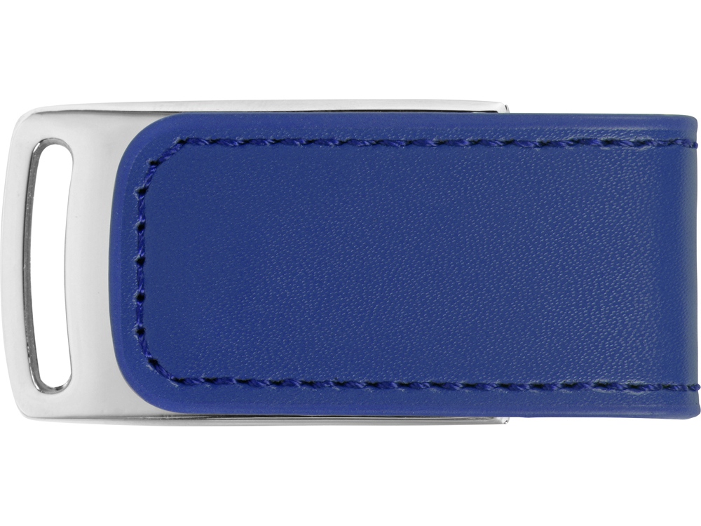 Флеш-карта USB 2.0 16 Gb с магнитным замком "Vigo", синий/серебристый-2