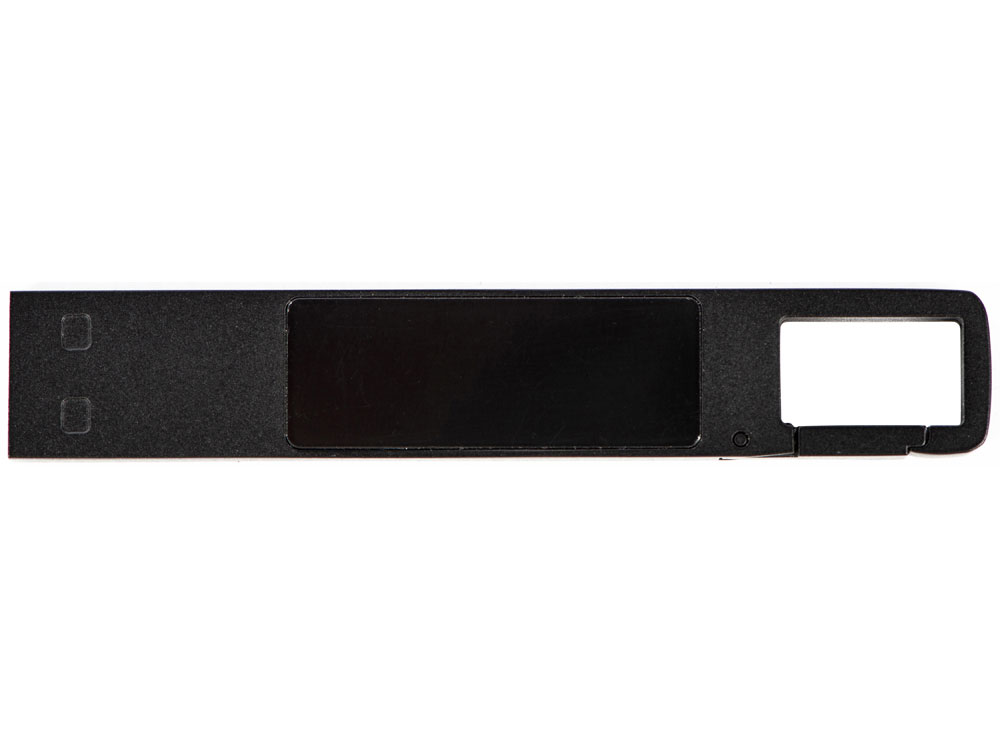 USB 2.0- флешка на 32 Гб c подсветкой логотипа «Hook LED», темно-серый, синяя подсветка-1
