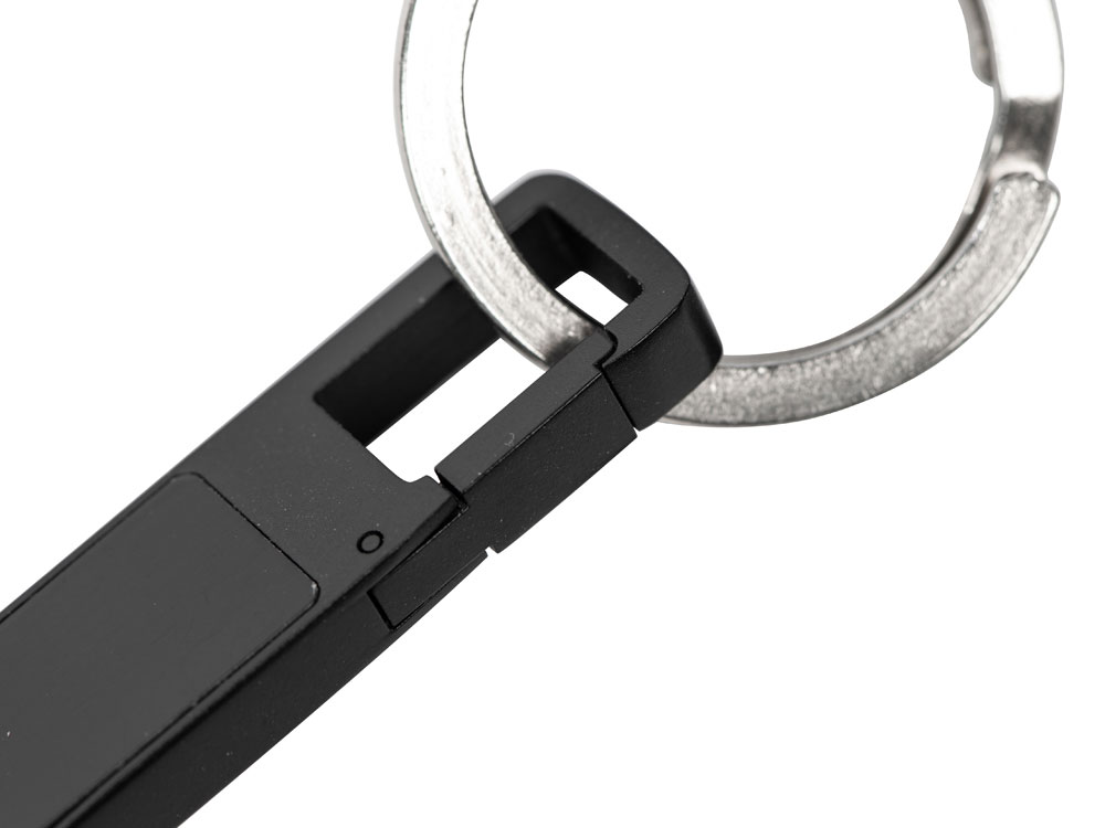 USB 2.0- флешка на 32 Гб c подсветкой логотипа «Hook LED», темно-серый, синяя подсветка-4